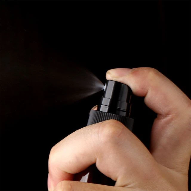 120ml black round fine mist sprayer bottle