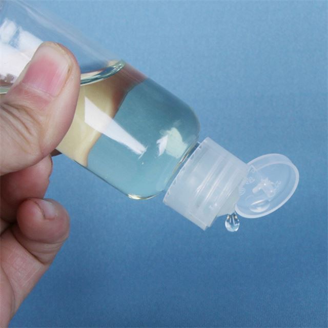 plastic bottle cosmetic inverted with flip top cap