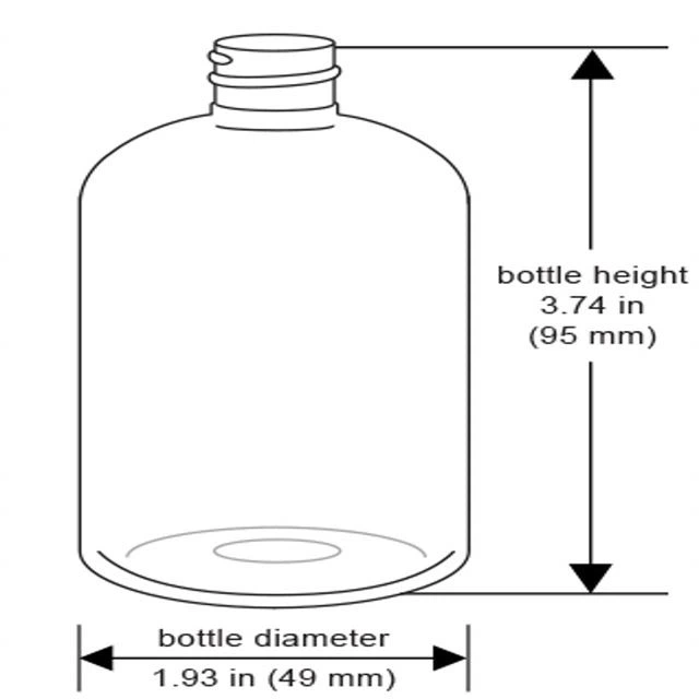 1 oz plastic bottles with flip top