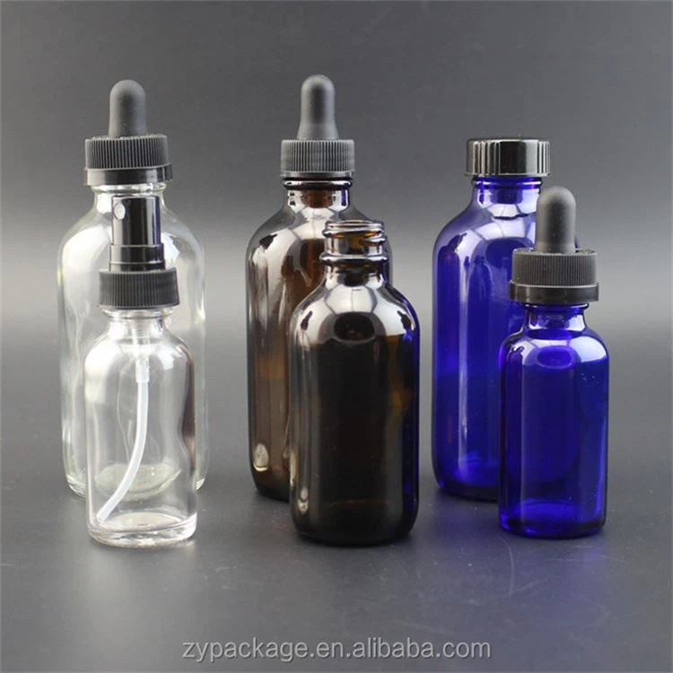 hair oil bottle with dropper cap